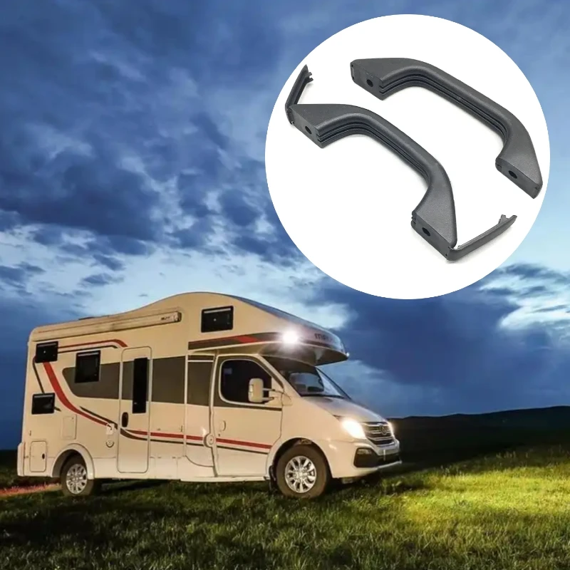 

175mm Grab Pull Door Handles with Hole Covers Trailer Caravan Motorhome Van Car Exterior Parts Door Handles Replacement Parts