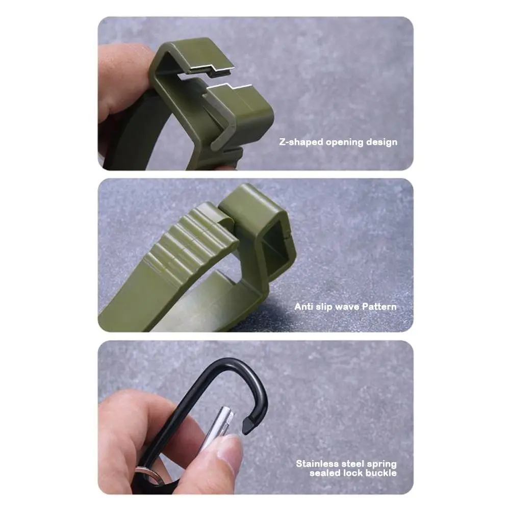 جديد البلاستيك في الهواء الطلق قفازات كليب مكافحة خسر السلامة تسلق الجبال مشبك قبعة كليب 9 ألوان 18*4.5 سنتيمتر قفازات واقية كليب #2