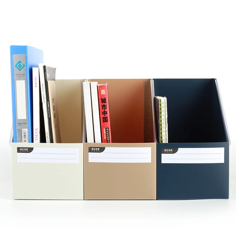 

A4 Size Foldable Desktop Book Organizer and Office Supplies Storage Box for Students, Multi-functional