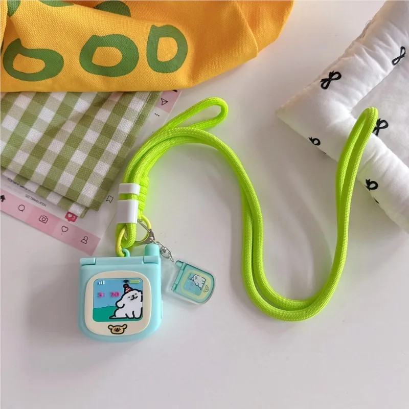 Urocze etui z lusterkiem i smyczą dla dzieci do Apple Watch Sport 1/2/3/4/5/6/7/8/9 generacji S10 S11 Ultra SE 38/45/41/44/42/46/49mm — zdjęcie produktu 4