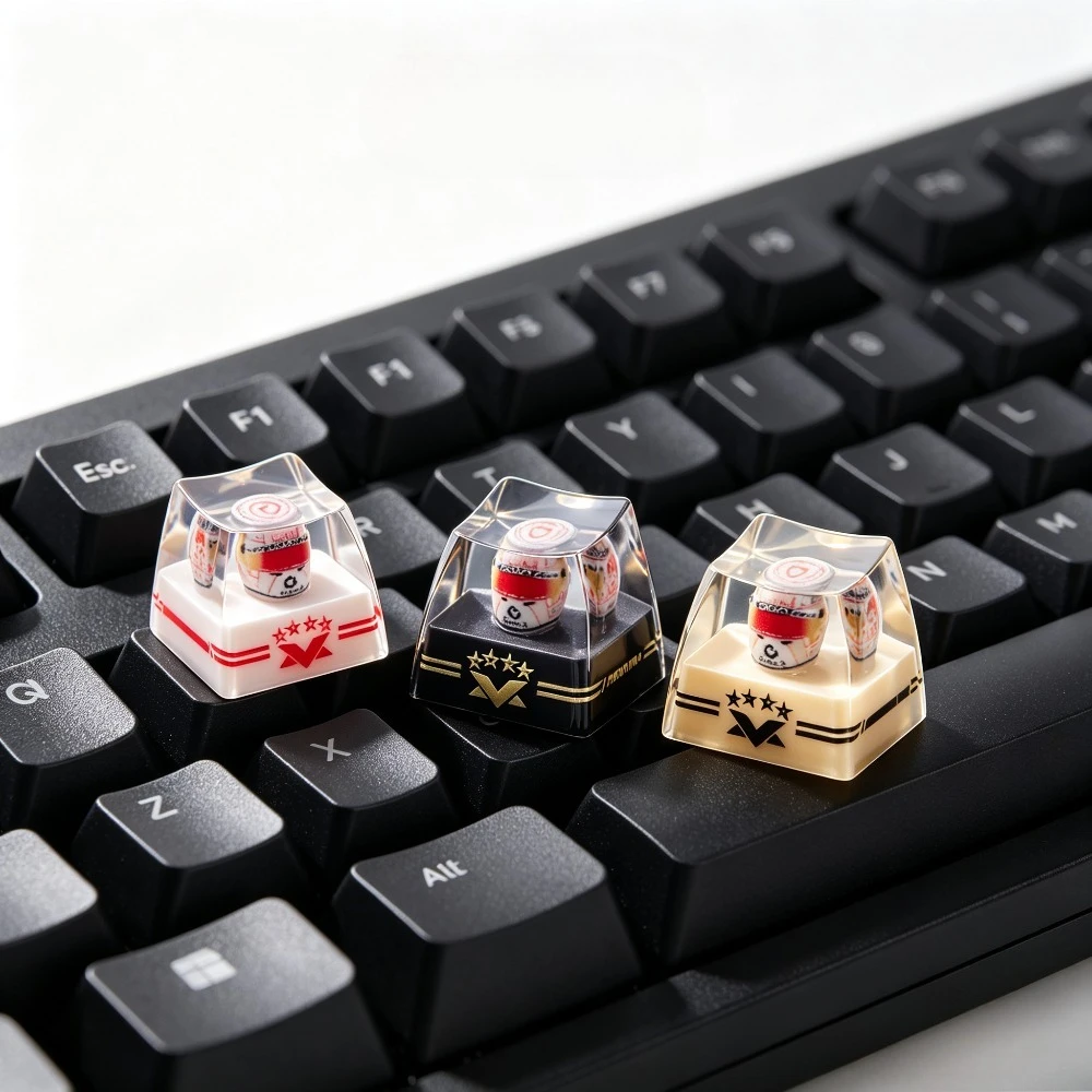 WDC Commemorate Helmet Keycaps ESC 1U Custom Resin Point Artisan Keycap 3D Anime Cartoon Mechanical Keyboard Caps Game Accessory