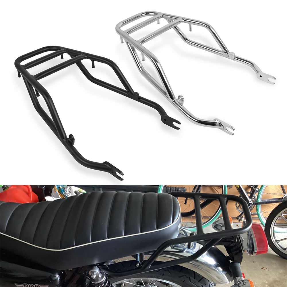 For KAWASAKI W800 ABS CAFE W 800 Rear Luggage Rack Shelf Bracket Backrest Touring Tail Rail Cargo Rack  Carrier Holder