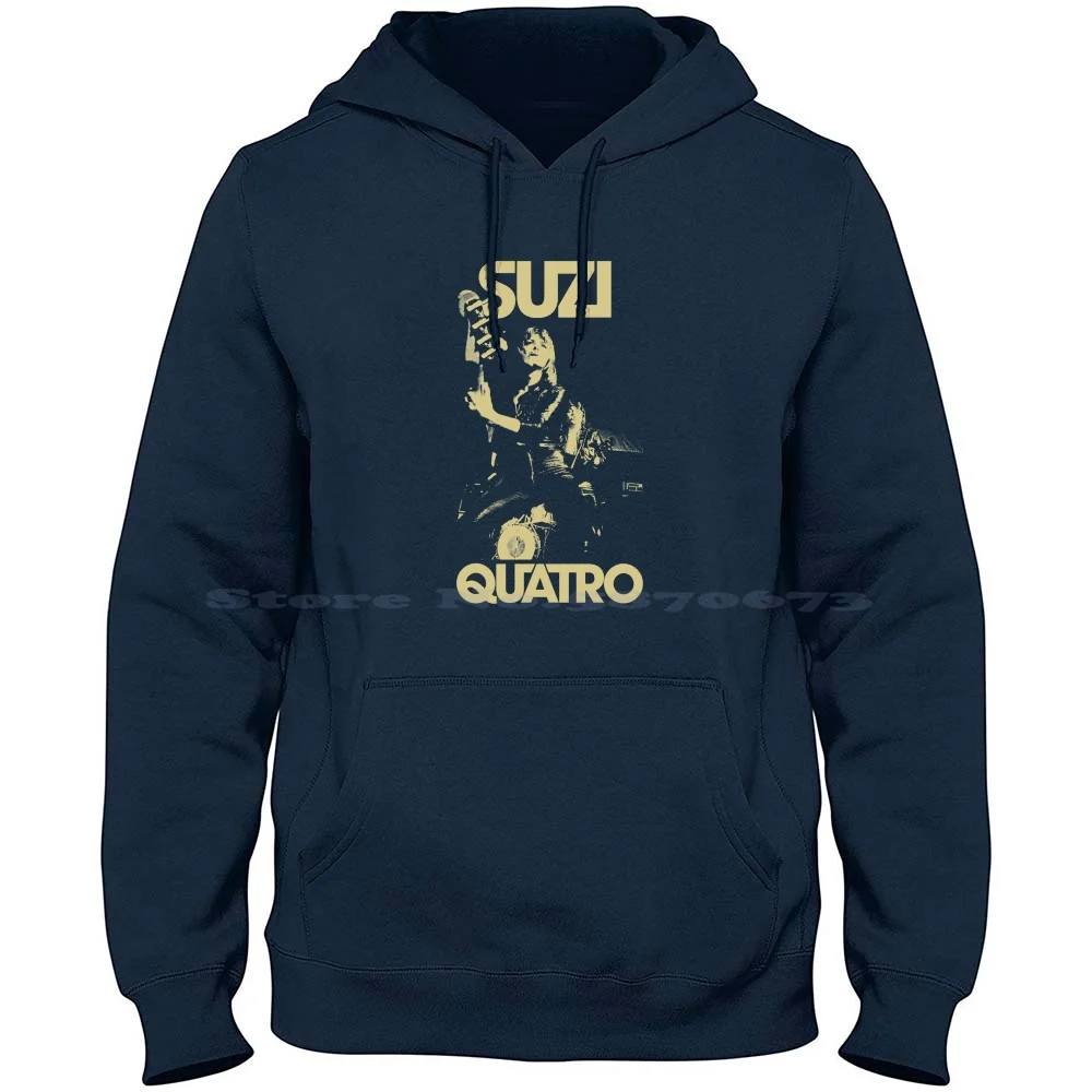 Suzi Quatro Rock And Singing Retro 2 100% Pure Cotton Hoodie Tshirt Suzi Quatro Glam 70S Logo Guitar Hero Musician Artist N