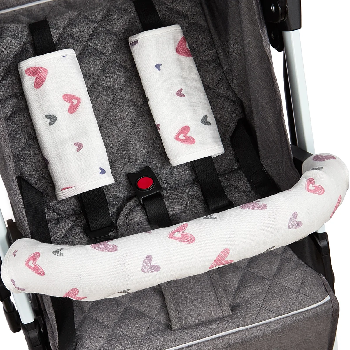 Stroller Front Armrest Protective Cover 1pc 3pcs Optional Stroller Drool Towel Stroller Accessories Daily Use