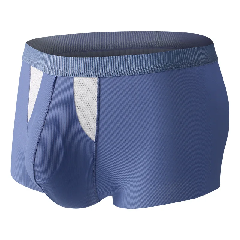 Men Trunks Double-Layer Pouch Separation Boxers Sexy Summer Quick-Drying Panties Lingerie Knickers Breathable Underpants Slip