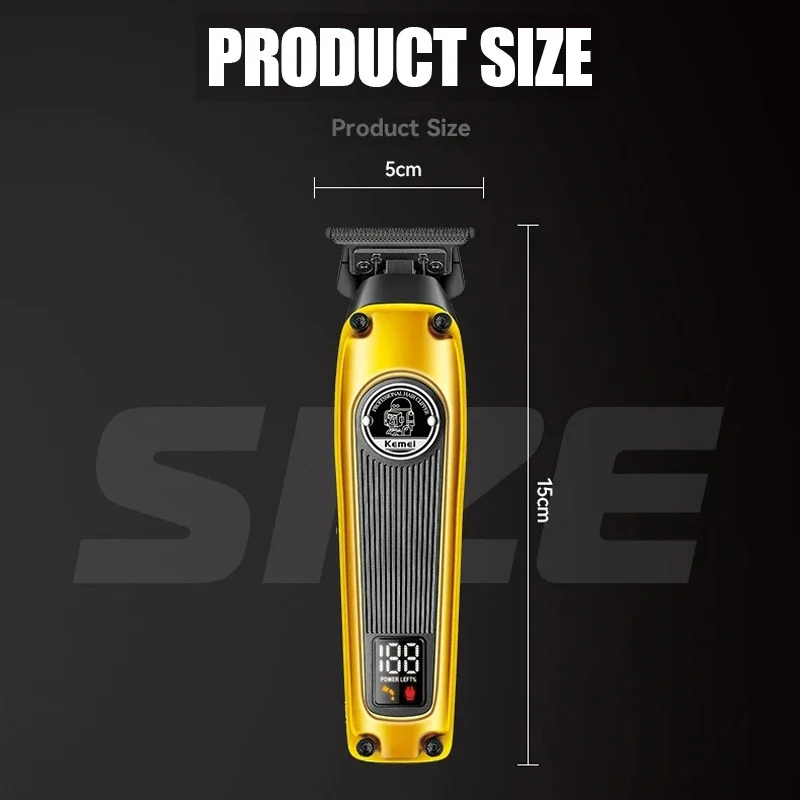 Kemei Multifunktions-Haarschneidemaschine mit LCD-Display KM-1855 Haarschneider Haarschneidemaschine für Männer – Detail 4