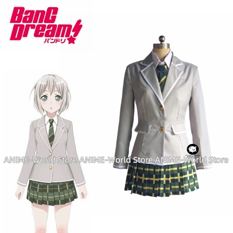 Unisex Anime Cos BanG Dream! Afterglow Cosplay Costumes  School Uniform Sets Any Size