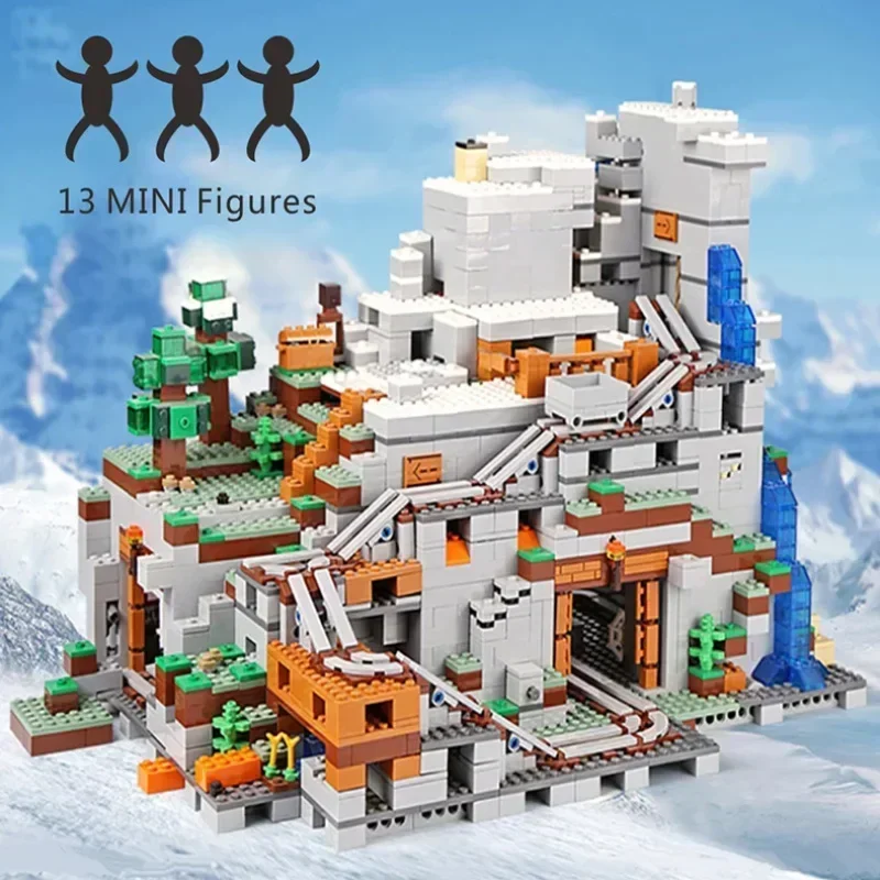 

2688PCS The Building Blocks Bricks Educational Toys Compatible With 21137 The Mountain Cave Birthday Christmas Gifts 76010