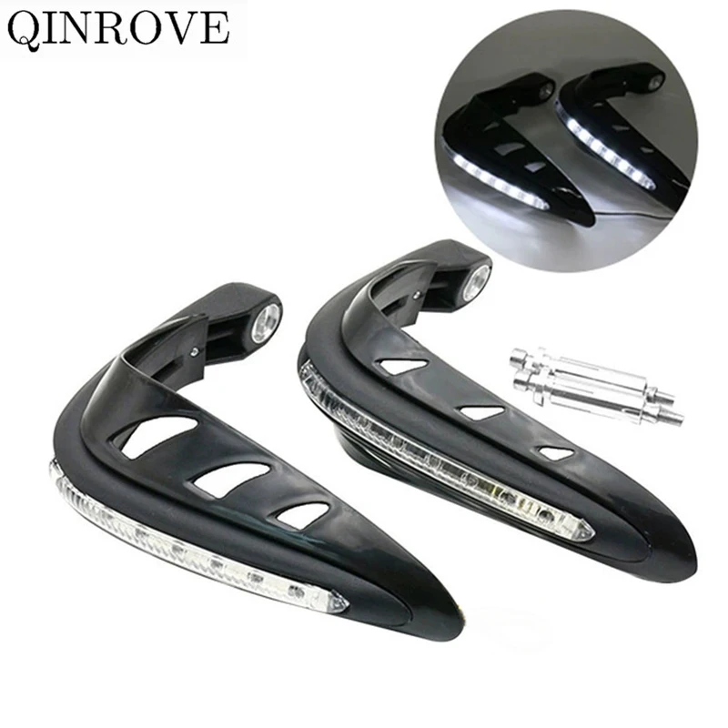 Motorcycle Handguard 17-22mm Handlebar With LED Light ABS Hand Guard Universal For Yamaha FZ6 NMAX 125 Suzuki SV400 SV650 Ducati