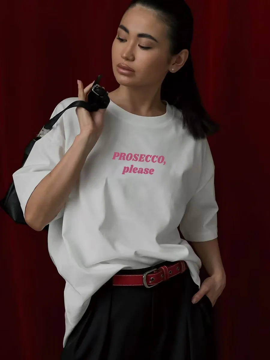 تي شيرت كاجوال من Faion فضفاض من القطن ort Sve مطبوع تي شيرت نسائي صيفي مستدير Ne مناسب للتنقل Sle Creative Pat...