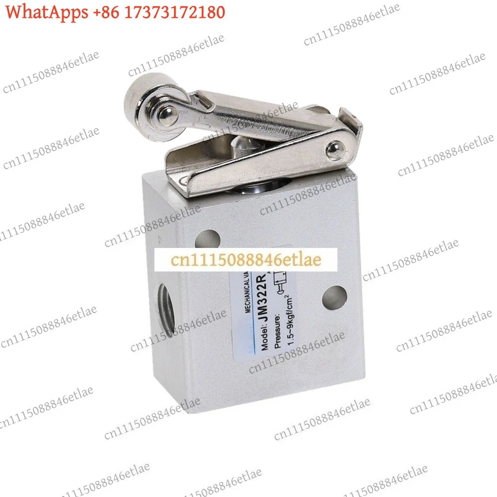 Pneumatic Valve Switch 2 Position 3 Way Female Thread 1/4 12mm Roller Lever Air Mechanical Valve