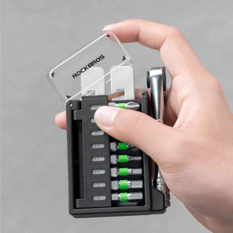 Outdoor portable repair tool kit wrench Bicycle Motorcycles Ratchet Repair Magnetic Bits Socket Spanner Tools