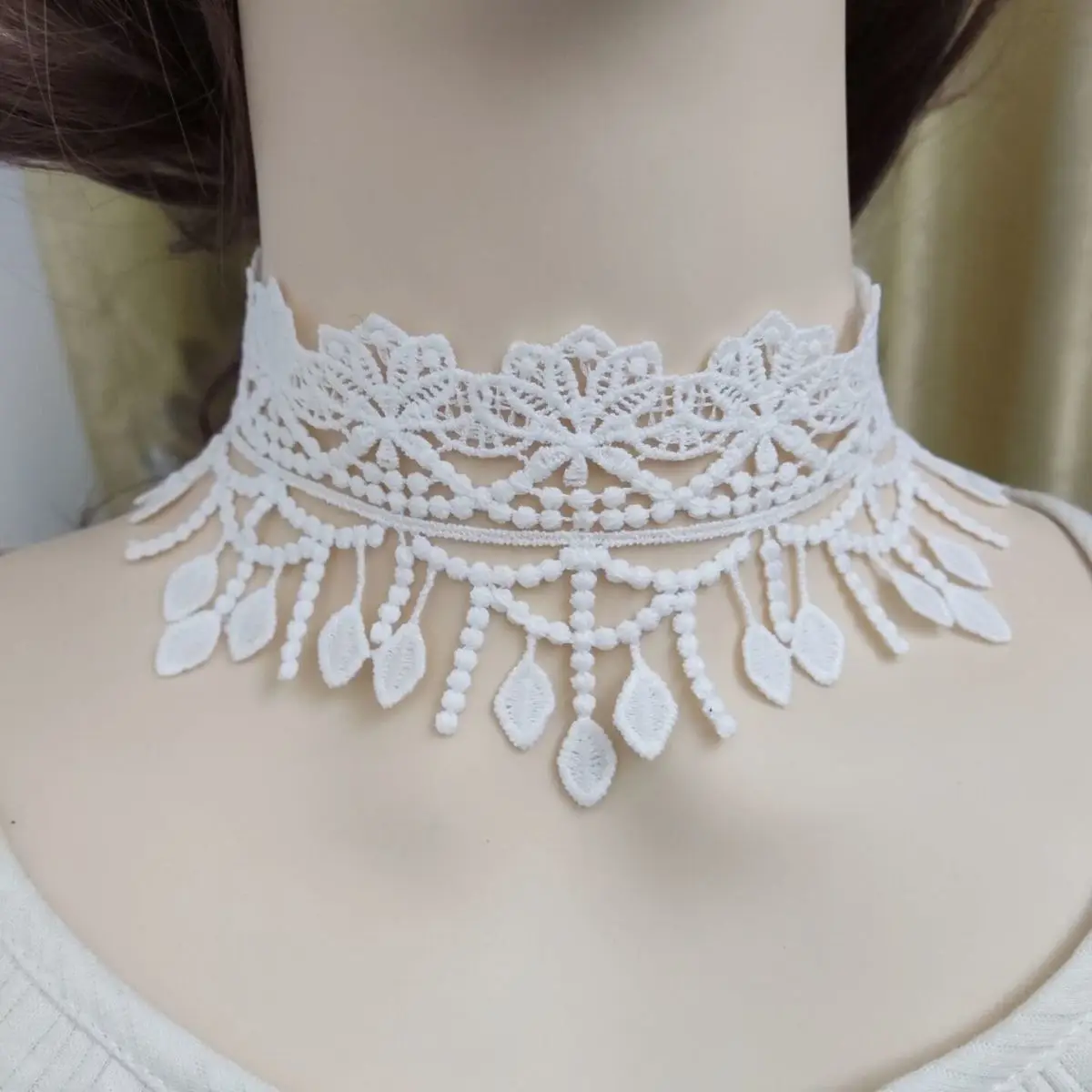 Fake Collar Women's Neck Ring Clavicle Necklace Neck Ring Choker Low Neck Decoration Accessory Invisible Concealing Neck Strap