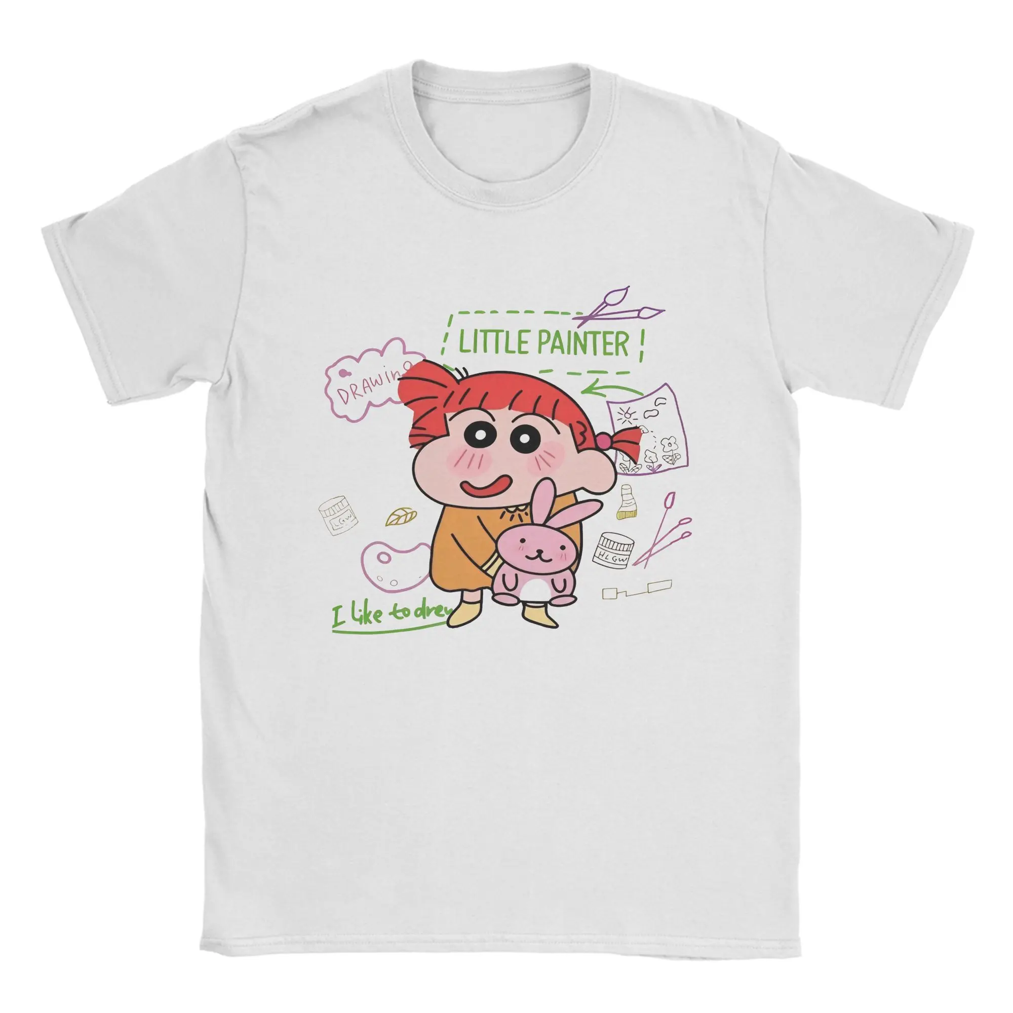 Retro Crayon Shin-chan T-Shirt Men Cotton Short Sleeve Sakurada Nini Round Neck Summer Top Tee