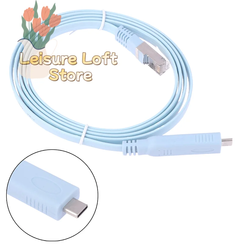 USB-C to RJ45 Console Cable 1.5m RS-232 Serial Adapter for Router,  Firewall Configuration Management