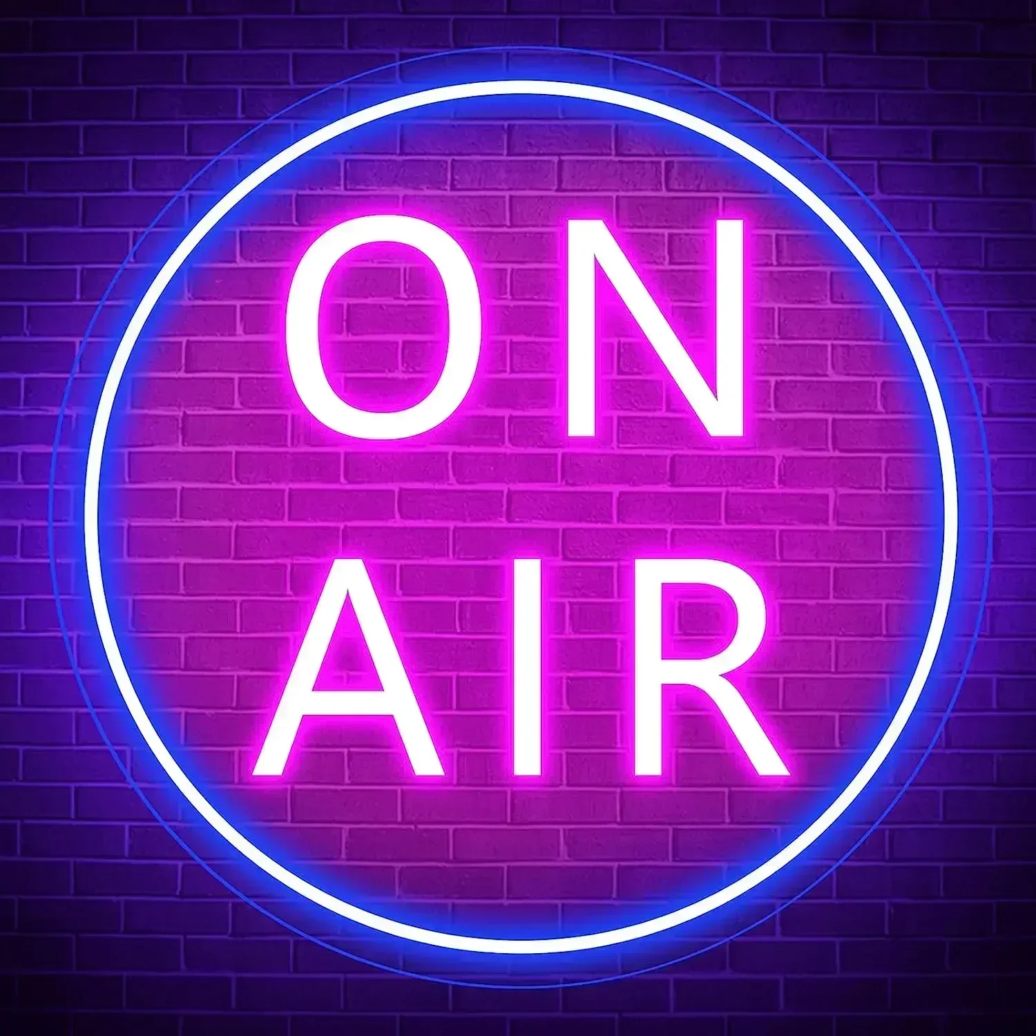 Live on Air USB Neon Sign,LED Neon Lights Sign, for Podcast Studio Decor Recording Sign