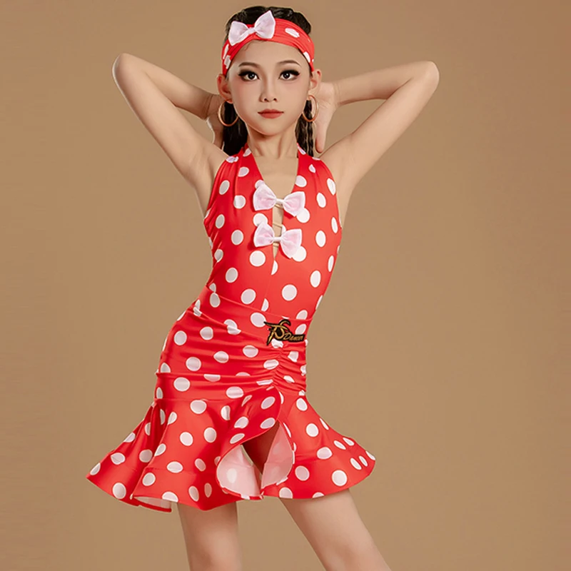 2025 nuove ragazze vestito professionale da ballo latino per bambini standard nazionale costume da ballo sala per bambini abiti da ballo latino 12431