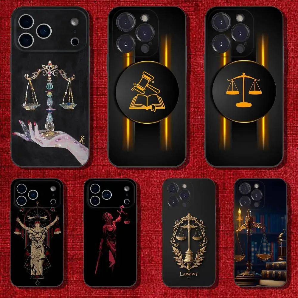 

Law Lawyer Judge Phone Case For iPhone 6,17,16,15,14,13,12,11 Plus,Pro Max,XS,X,XR,SE,Mini,8,7,Soft Silicone Black Cover