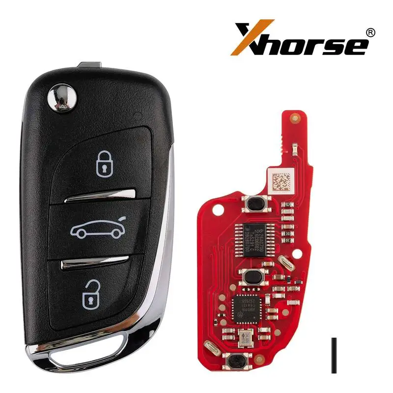 Xhorse XNDS00EN VVDI Wireless Universal Remote Key for DS Flip Style 3 Buttons Working with Xhorse VVDI Key Tool