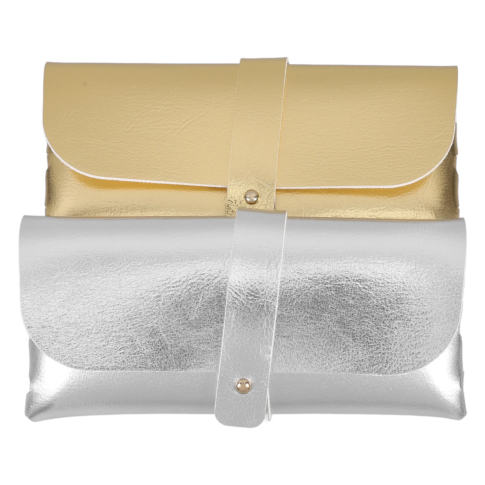 

2 Pcs Holder Soft Sunglasses Reading Glasses Pouch Soft Eyeglass Cases Women Pu Glasses Pouch Storage Bag