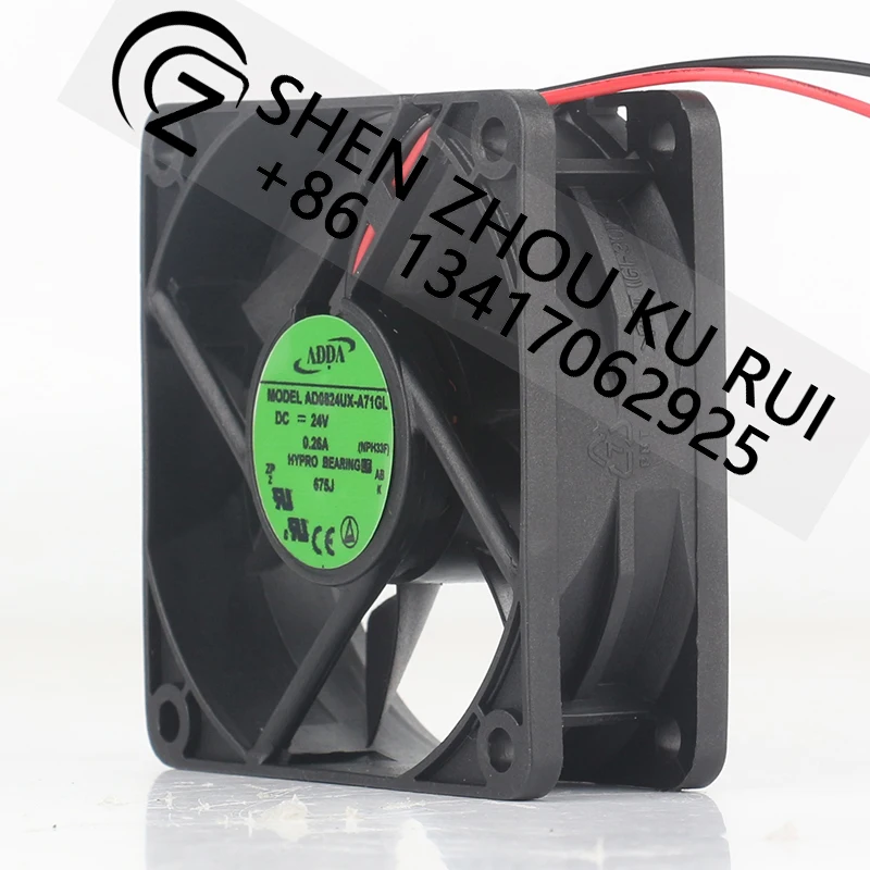 ADDA Frequency converter 24V 0.26A 7025 70X70X25MM 7CM Ball High air volume elevator AD0824UX-A71GL cooling fan