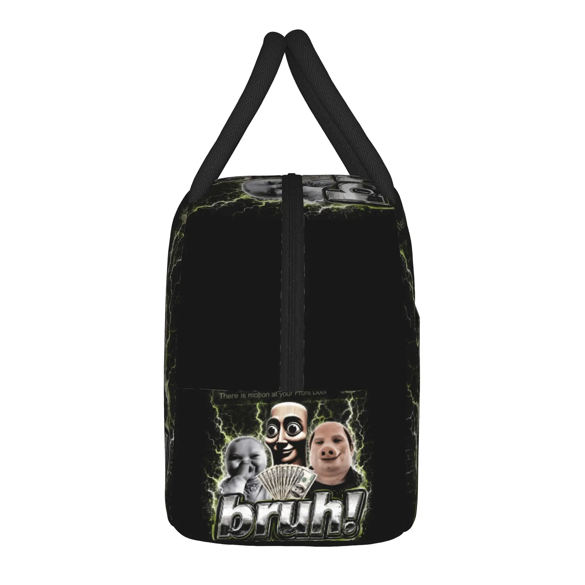 Motion At Your Front Door Tung Sahur John Pork Ai Baby Meme Lunch Bag For Women Lunch Box Office Cooler Bag Oxford Lunch Bags