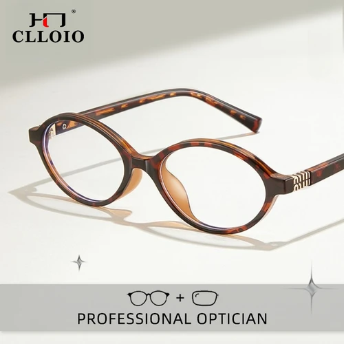 CLLOIO, monturas pequeñas clásicas, gafas para miopía antirayos azules, gafas de lectura ovaladas Retro para mujer, gafas graduadas antirreflectantes