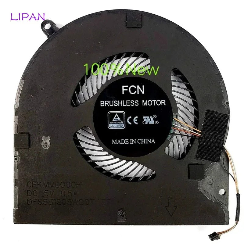 L nuevo ventilador de CPU para Razer Blade 15 Rz09-03009w97 Rz09-03006EQ2 Rz09-02385g92 GTX1060