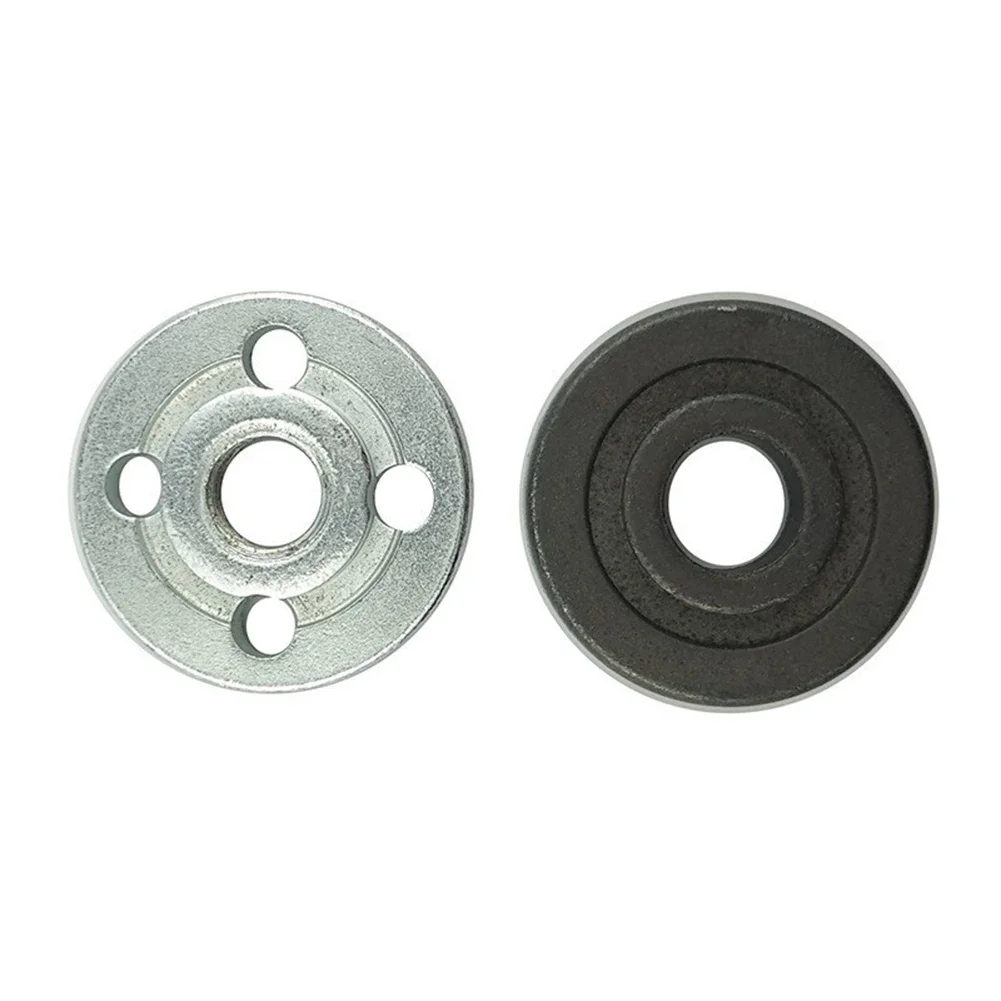 2PCS M10 Thread Replacement Angle Grinder Metal Pressure Plate Inner Outer Flange Nut Set For 10mm Spindle Thread Modification