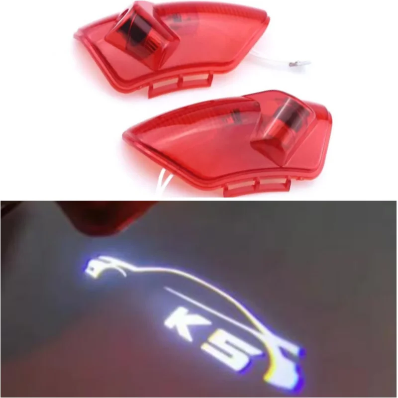 

2X Universal LED Door Welcome Light Shadow Laser Emblem Lamp for KIA K5 First Gen 2011-2016 Shadow Projector Goods Accessories
