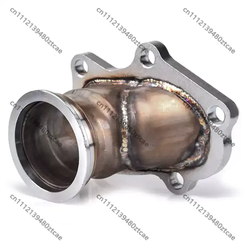 Stainless Steel 5‑Bolt Turbo Adapter Flange Convert To 2.5 Inch Exhaust Manifold For Automobile Turbo Exhaust System