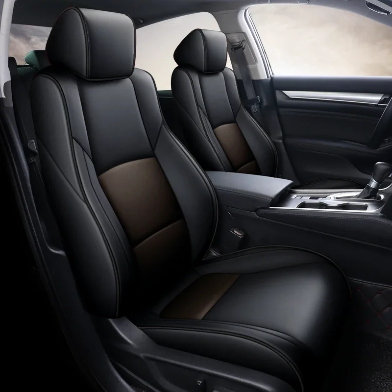 Premium Custom Car Seat Covers For Honda  Accord 2018 2019 2020 2021 2022-10th Generation Protective Leather Accessories Styling