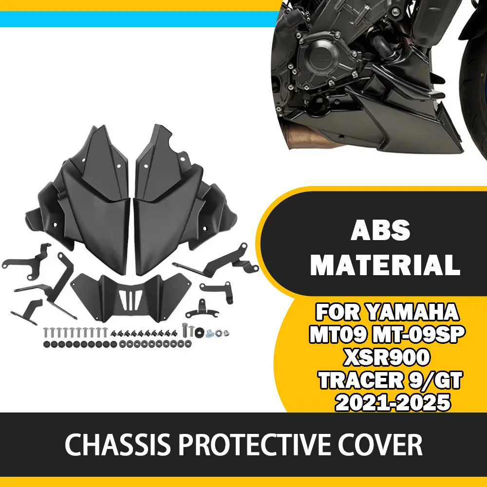 For Yamaha MT09 MT-09 SP XSR900 Tracer 9/GT 2021-2025 Lower Fairing Cover Skid Plate Engine Chassis Protective Belly Pan Guard