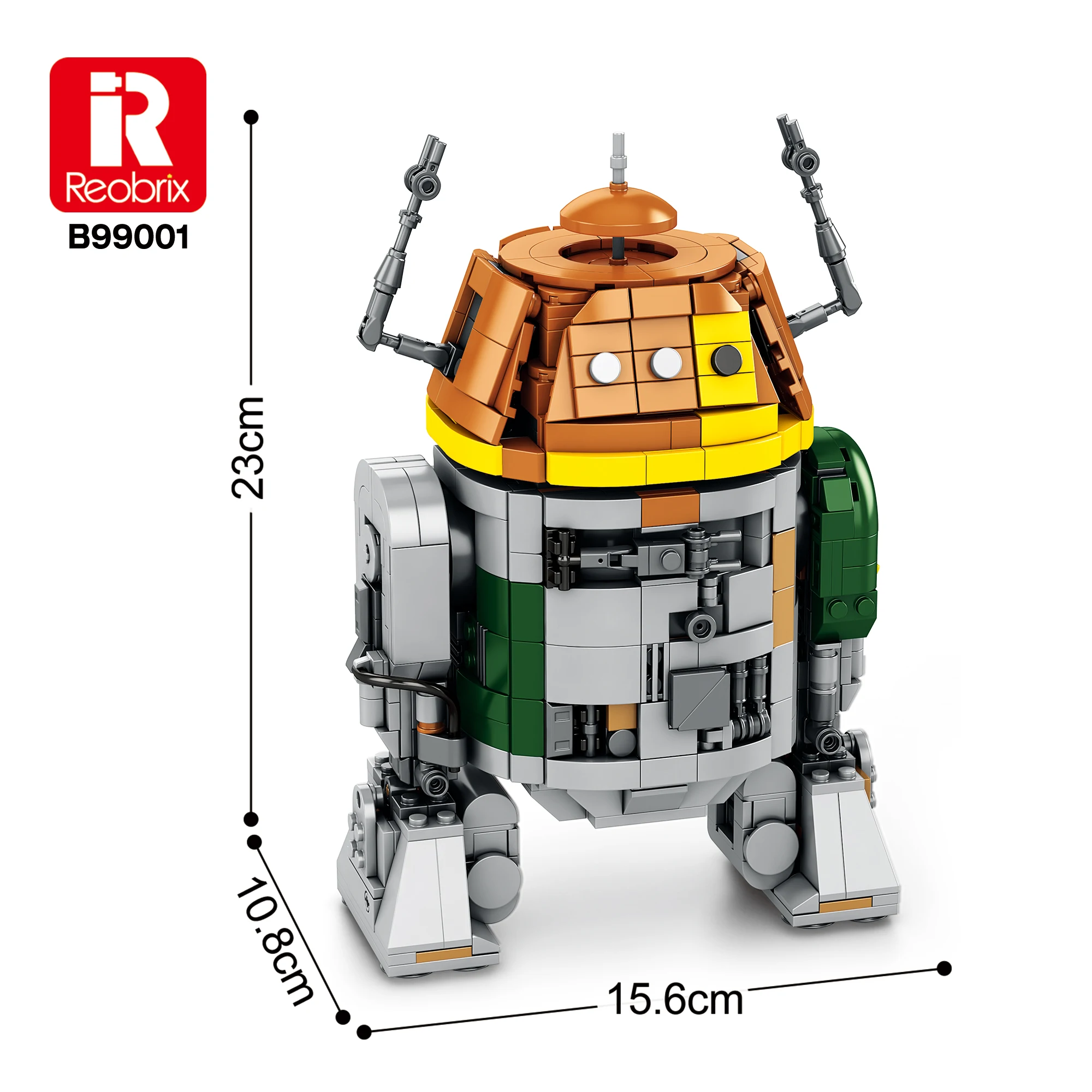 988 Uds tecnología MOC C1-10P Robot Chopper bloques de construcción película Space War Mech Robots figuras modelo juguetes regalo para niños adultos