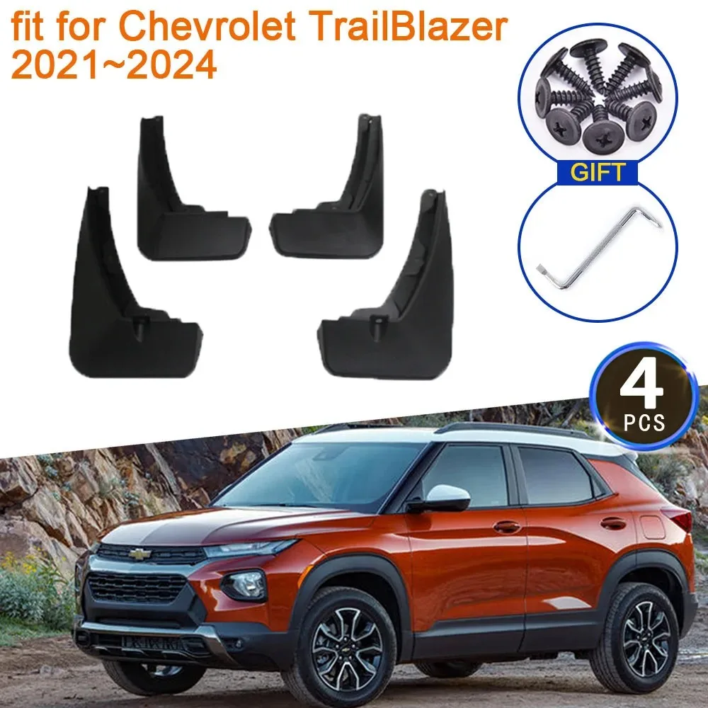 

For Chevrolet TrailBlazer 2021 2022 2023 2024 MudFlaps Mudguards Splash Guards Fender Flare Front Rear Wheels Car Accessories