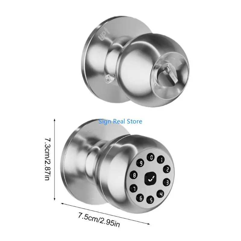Porta anteriore Knob Intelligent Lock Lock Lock Keyless Port Lock Knob Intelligent Door With KeyPad Installa 41xB