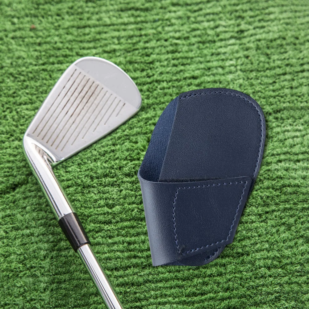 

Portable Golf Club Cover PU Lightweight Golf Head Leather Cover Golf Accessoires for Golfers