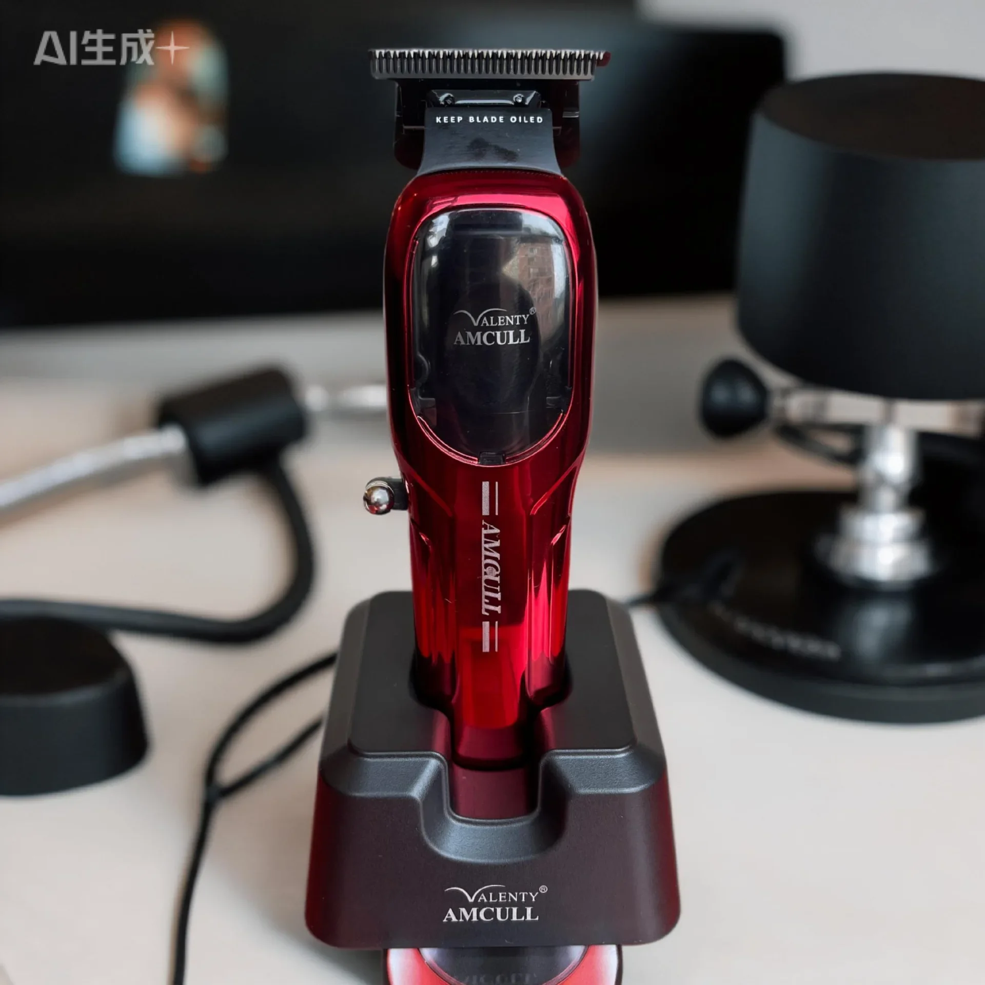 Cross-border New Hairdressing Machine 923 Electric Clipper Charging Base Brushless Motor Aluminum Bottom Shell Engraving Push