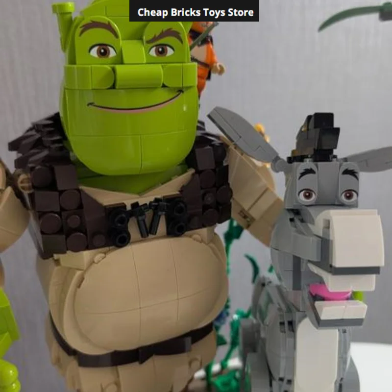Mais Barato 2026 O Burro de Botas Blocos de Montar Compatíveis com 1403 Peças Figuras Articuladas Modelo de Exibição Brinquedos Presentes para Adultos