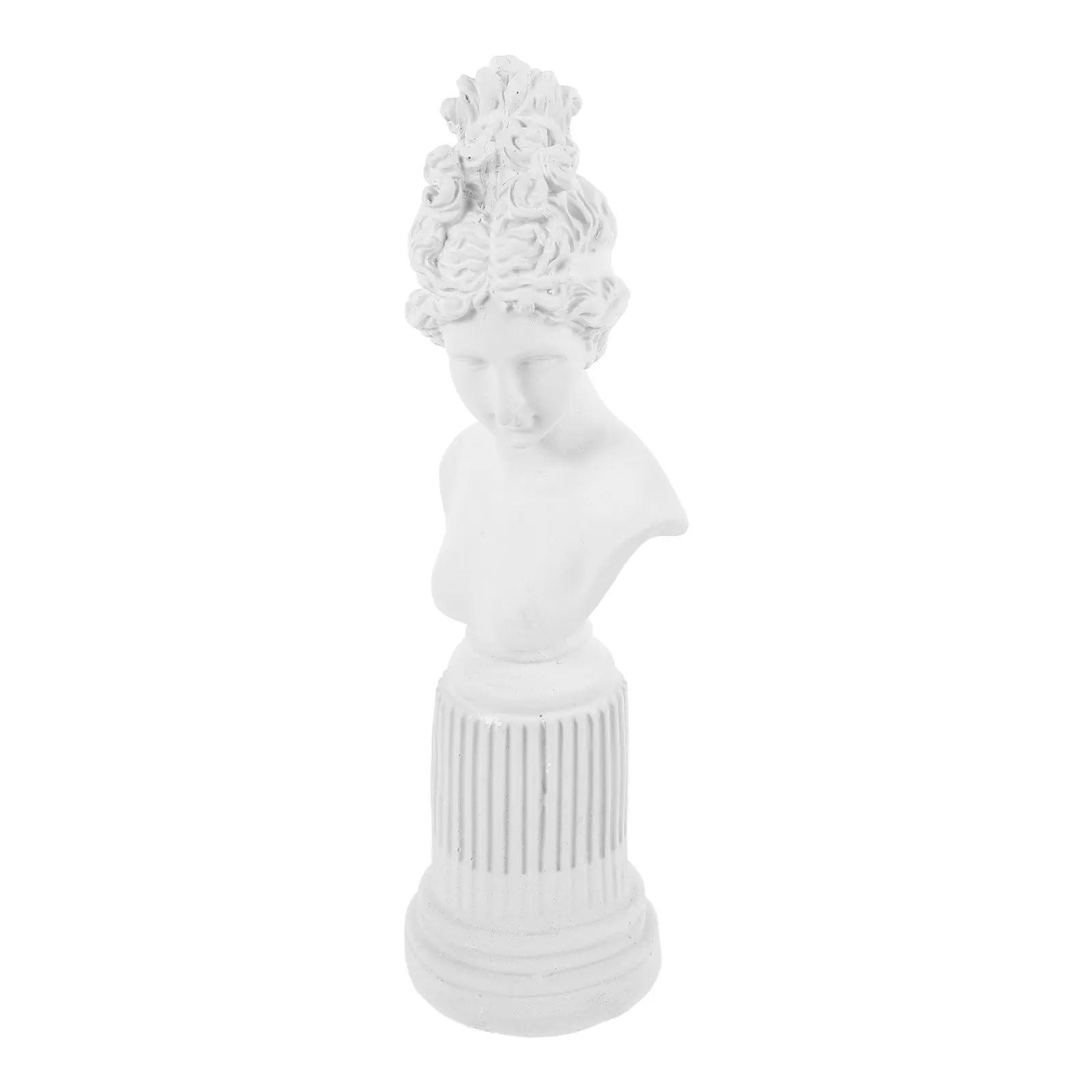 

Gypsum Bust Statue Artistic Home Decoration Desktop Shelf Ornament Stable Base Lightweight Elegant Gift for Her Birthday