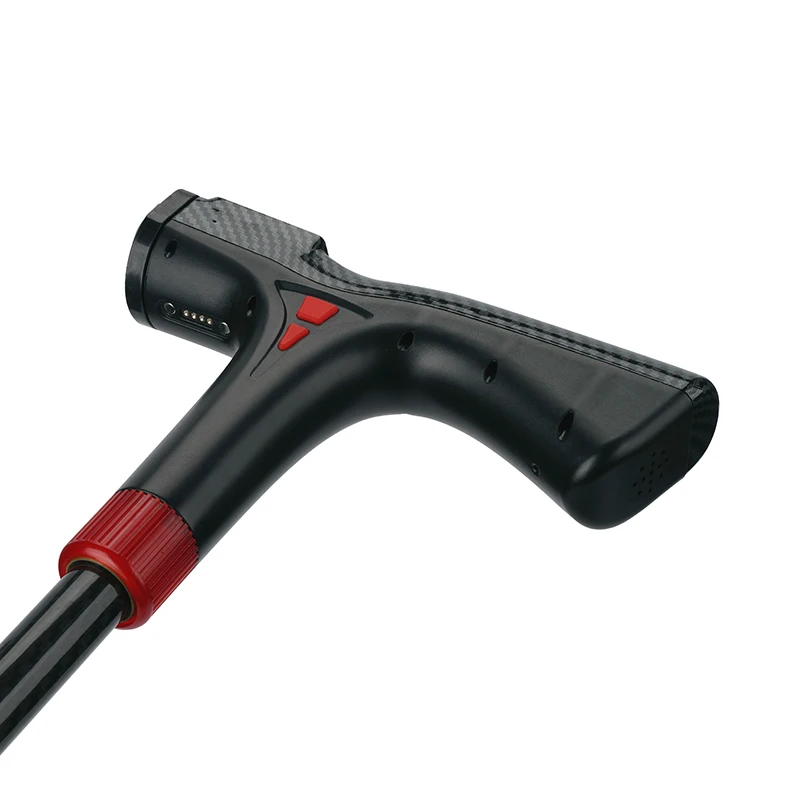 Elderly Heart Rate Monitoring Walking Stick for Old People GPS Location Walking Cane Two Way Call and SOS Emergency Alarm Device