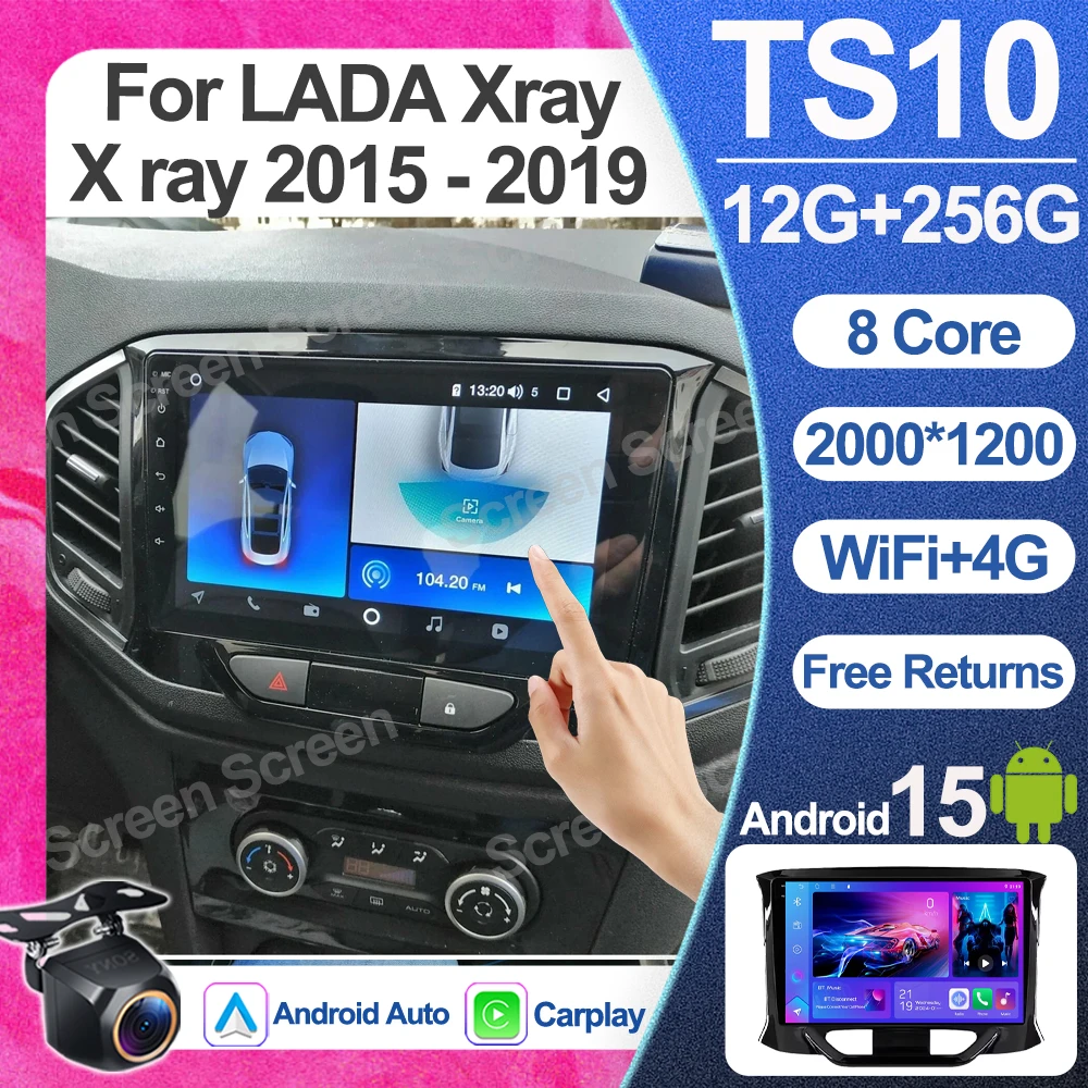 Android 16 For Lada Xray X Ray 2015 - 2019 Car Radio Multimedia Video Player Bluetooth GPS navigation Mirror Link Wifi Rds DSP