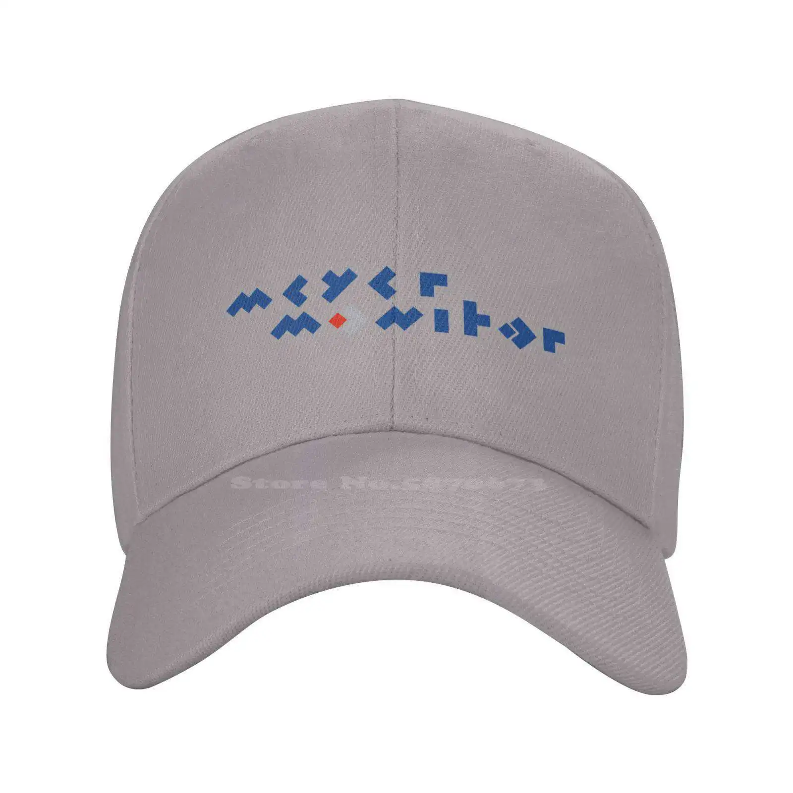 Meyer Monitor Logo Print Graphic Casual Denim cap Knitted hat Baseball cap