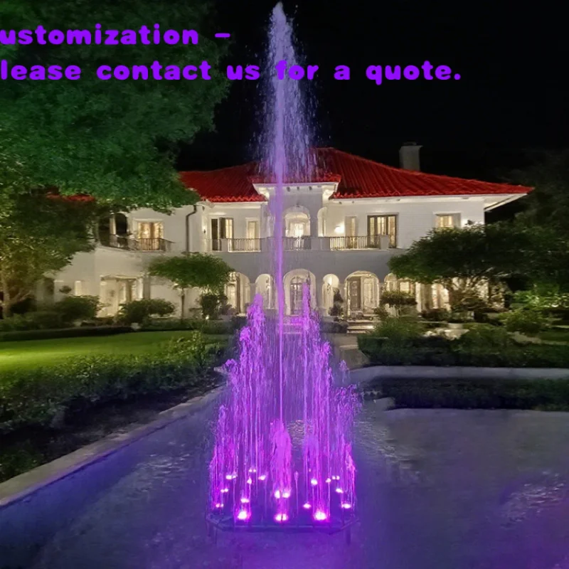 custom.Fenlin FS-04 Customizable Stainless Steel 304 Outdoor Hotel Garden Fountain Modern Style Dancing Musical Fonta