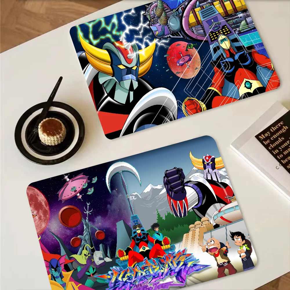 UFO ROBO GRENDIZER GOLDORAK Kitchen Draining Mat Tableware Pad Coffee Dish Drying Mat Placemat Bathroom Kitchen Drain Pad