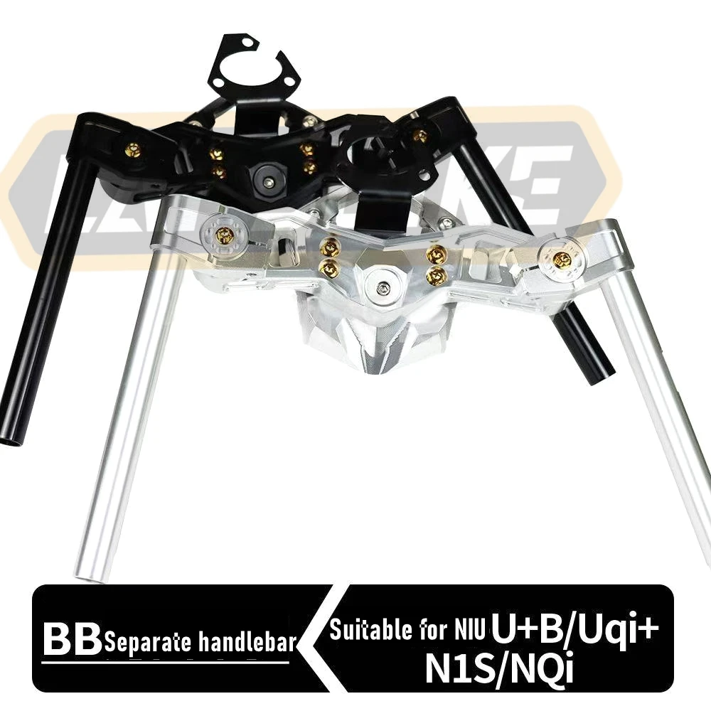 Motorcycle Separation Handlebar CNC Adjustable Steering Handlebar 22mm For Niu N1S NQI UQI+ U+B Faucet Handlebar Modified Parts