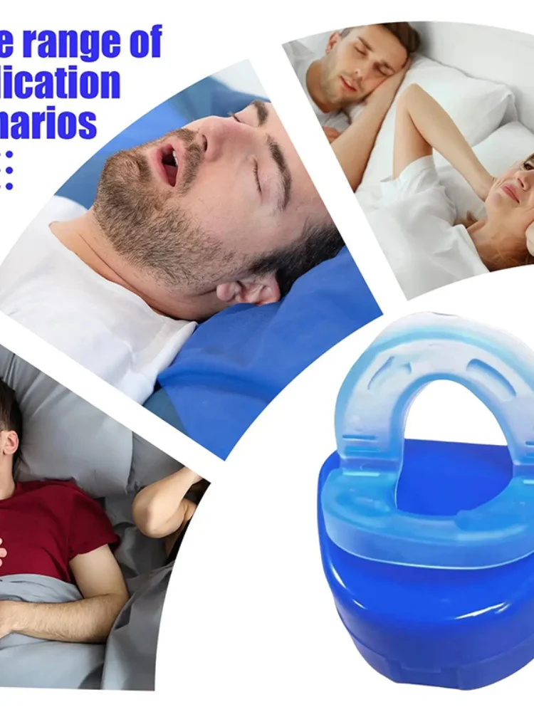 Anti Snoring Mouthpiece Dental Braces Double Layered Prevent Teeth Grinding Tongue Biting Sleeping Anti-snoring Tool For Unisex