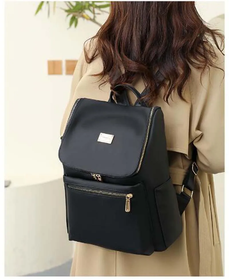 2025 High Quality Soft Pu Leather Backpack Women Large Capacity School Bag Fashion Travel Shoulder Bags Luxury Female Handbag