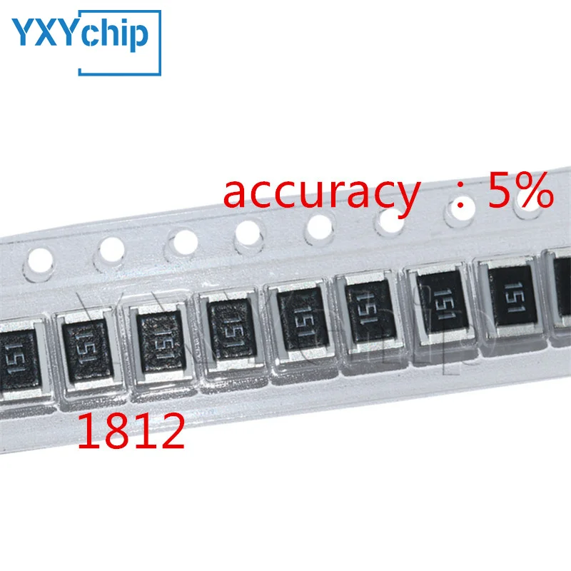 

50 шт. 1812 резисторы SMD, точность 5% 10R100R1K1K2.2K3.3K4.7K5.1K10K100K1M 0.01R 0.022R 0.047R 0.1R 0.33R 0.68R 0.82R