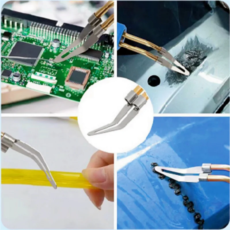 

J1UL1N 10Pcs Smooth Heads For Plastic Welding Tool 45 Degree Elbow Smoothing Heads Welding Tips Soldering Repair Tool